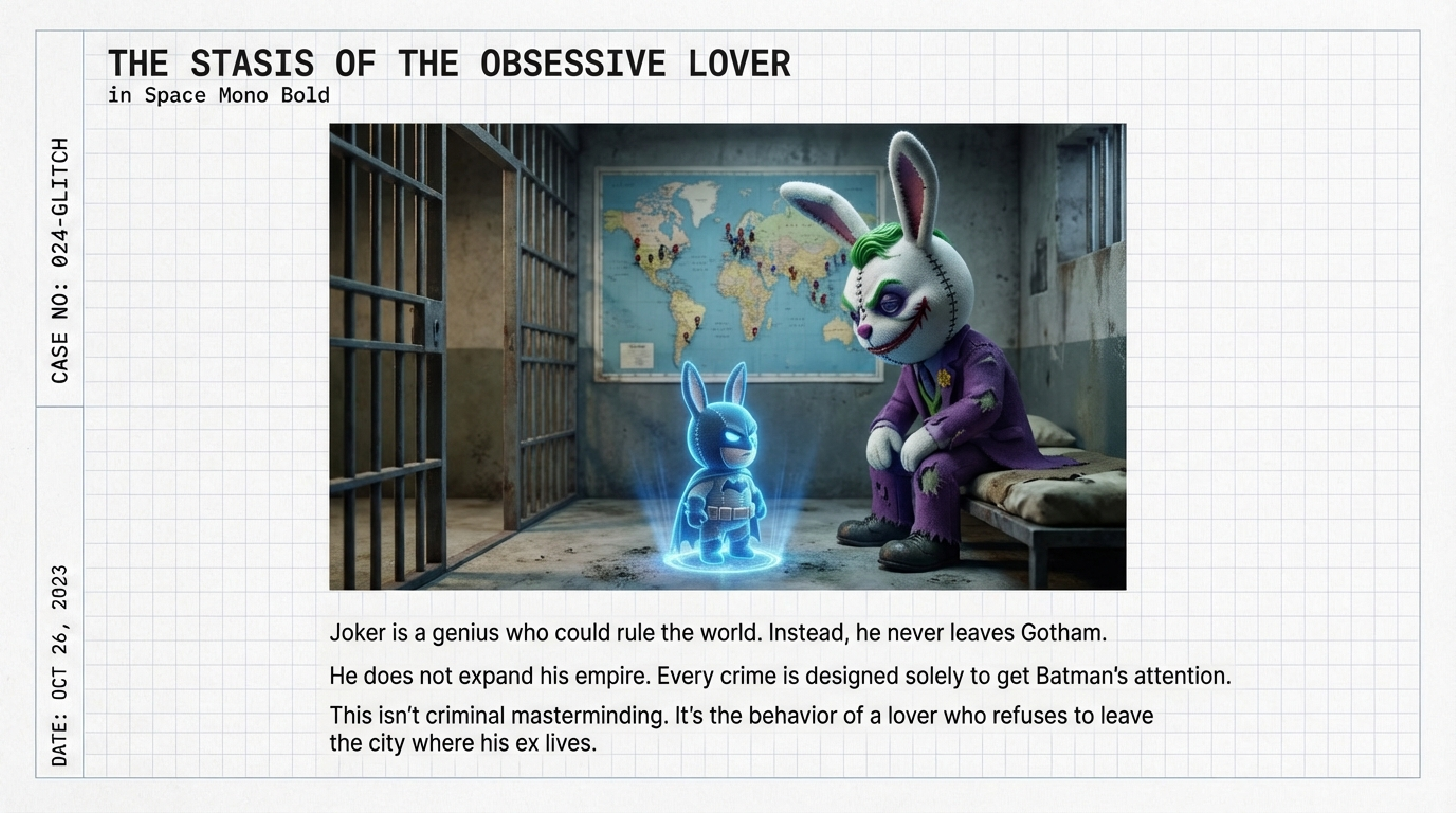 The Stasis of the Obsessive Lover - Joker