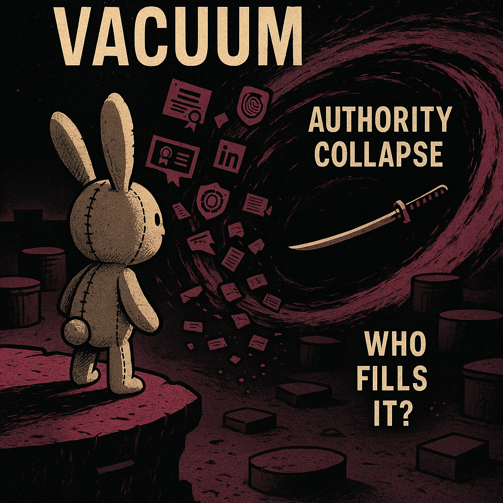 Network topology showing authority nodes collapsing and edges redirecting to new nodes in dynamic cyberpunk visualization